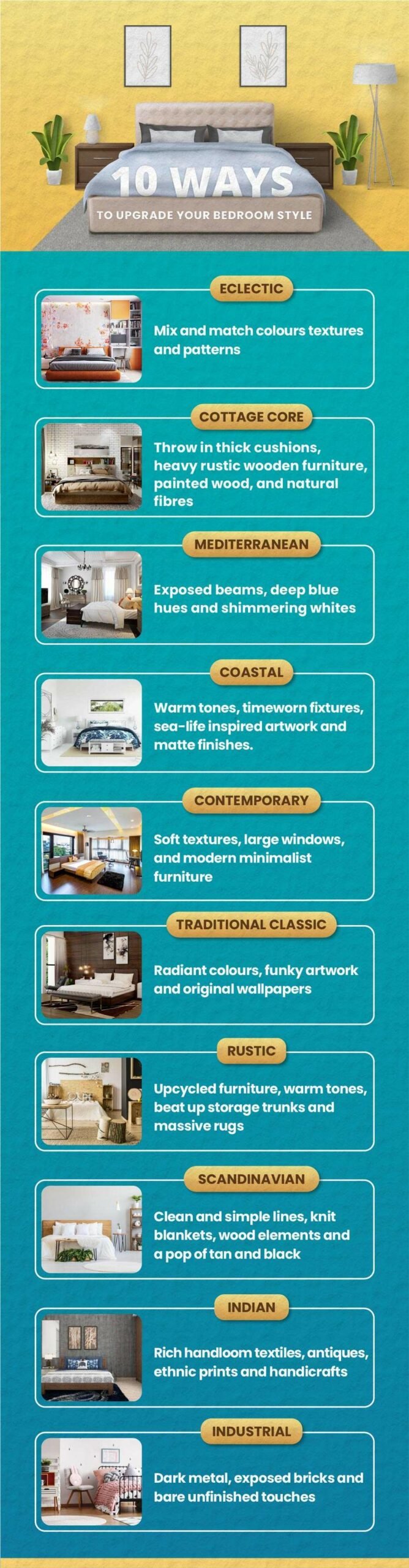 10 ways to upgrade your bedroom style
