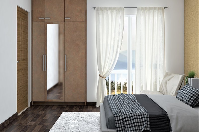 Maximize space with wall-integrated bedroom cupboards. Explore modern bedroom cupboard designs for extra storage!