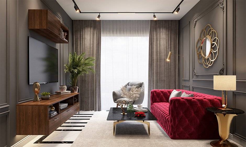 Best kid-friendly living room with chesterfield sofa furniture