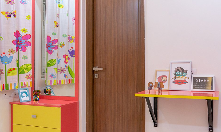 Study corner designed by home interior designers in hyderabad