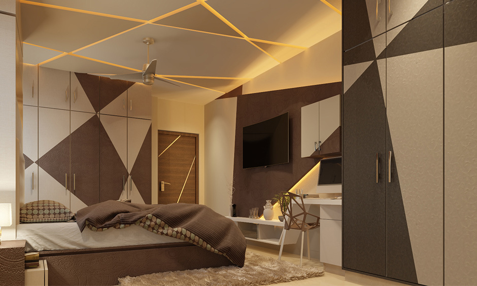Add a Midas touch to your space with golden colour paint
