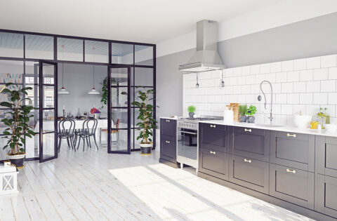 Kitchen glass partition designs for your kitchen