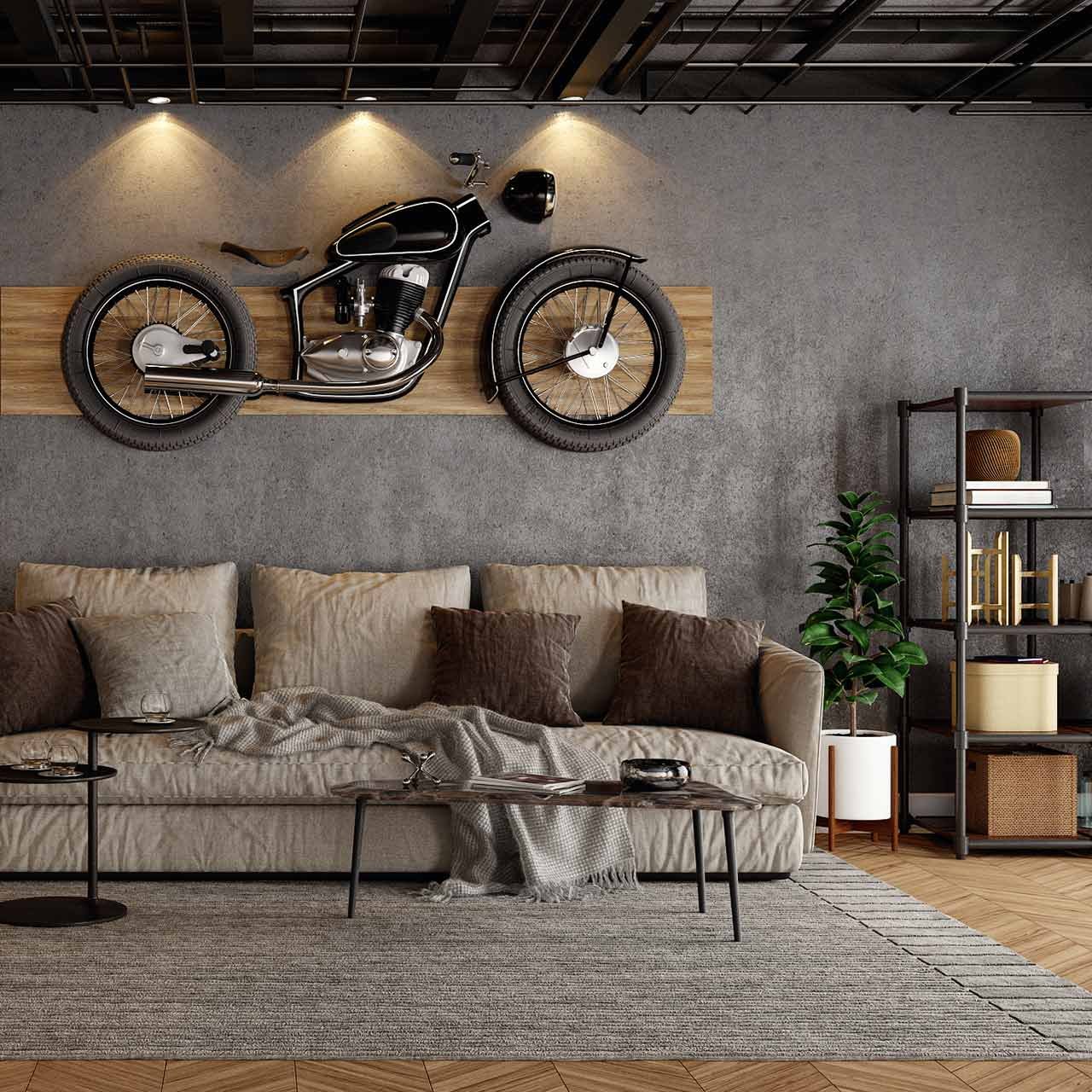 Living room interior which has a focal point to capture attention