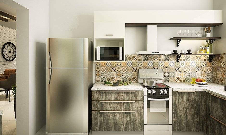 Smart tech kitchen features a tablet-style cooktop that uses heat ring technology to make cooking and dining more efficient