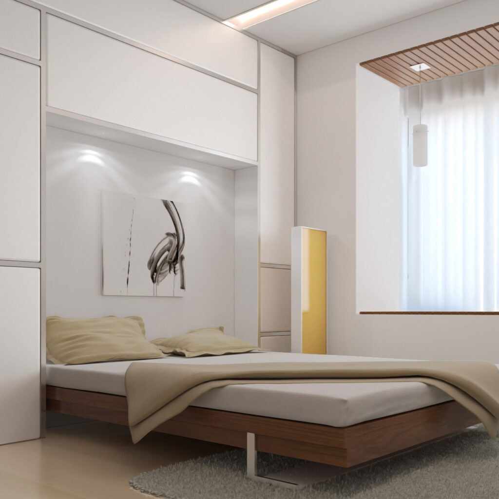 Murphy bed is wall mounted bed making it disappear into a wall when not in use Wall mounted Murphy bed is innovative bed design which is a collapsible into a wall bed in Mumbai, Bangalore and Hyderabad