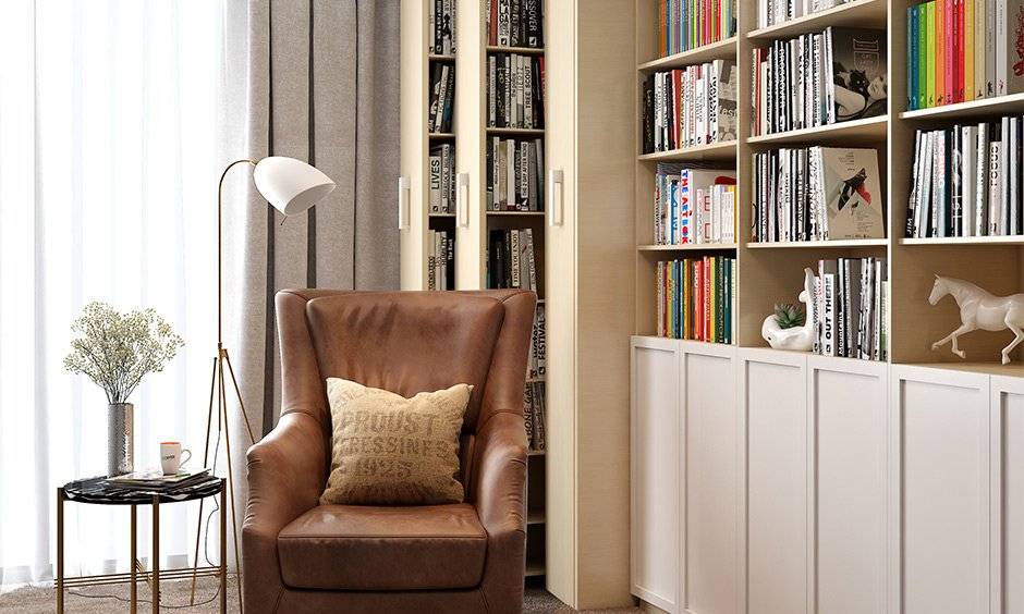 Upholstered accent chair is the best kid-friendly living room furniture